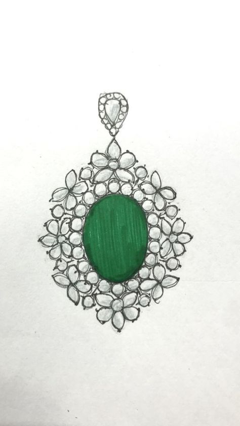 Jewellery Drawing Sketches, Earrings Drawing Sketch, Pendant Drawing, Carved Stone Jewelry, Accessories Design Sketch, Jewel Drawing, Diamond Pendent, Diamond Pendants Designs, Art Jewelry Design