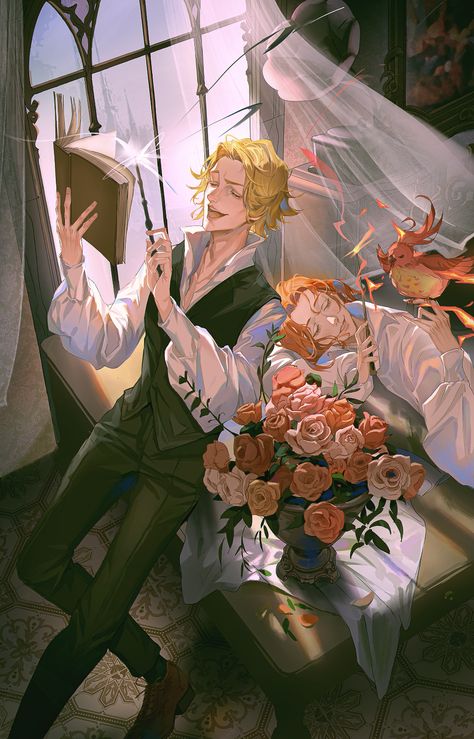 Harry Potter (2266x3537 1,776 kB.) Grindelwald X Albus, Grindeldore Fanart, Albus Dumbledore Gellert Grindelwald, Harry Potter Couples, Fantastic Beasts Fanart, Gellert Grindelwald, Harry Potter Illustrations, Harry Potter Images, Harry Potter Comics