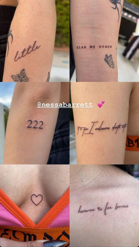 Nessa Barrett Tattoo, Tattoo Tour, Amor Tattoo, Tattoo Over Scar, Scar Tattoo, Cute Tiny Tattoos, Dope Tattoos For Women, Stylist Tattoos, Classy Tattoos