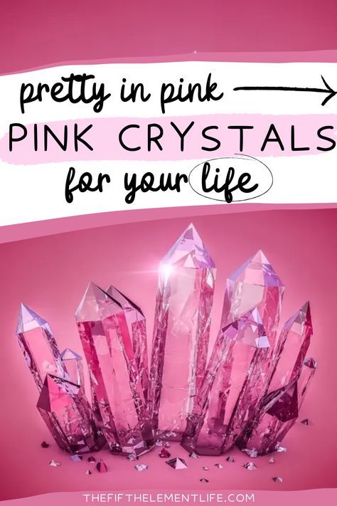 pink crystals Love Abundance, Crystals For Manifestation, Attract Love, Different Meaning, Manifest Your Dreams, Precious Gems, Pink Crystal, Color Crystal, The Pink