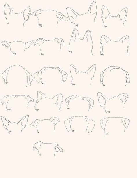 Small Dog Silhouette Tattoo, Dog Ear Silhouette Tattoo, Pet Ears Tattoo, Tiny Pet Tattoos, Dog Outline Tattoo Silhouettes, Pet Ear Outline Tattoo, Tiny Dog Tattoo Minimalist, Outline Dog Tattoo, Dog Ear Tattoo Outline