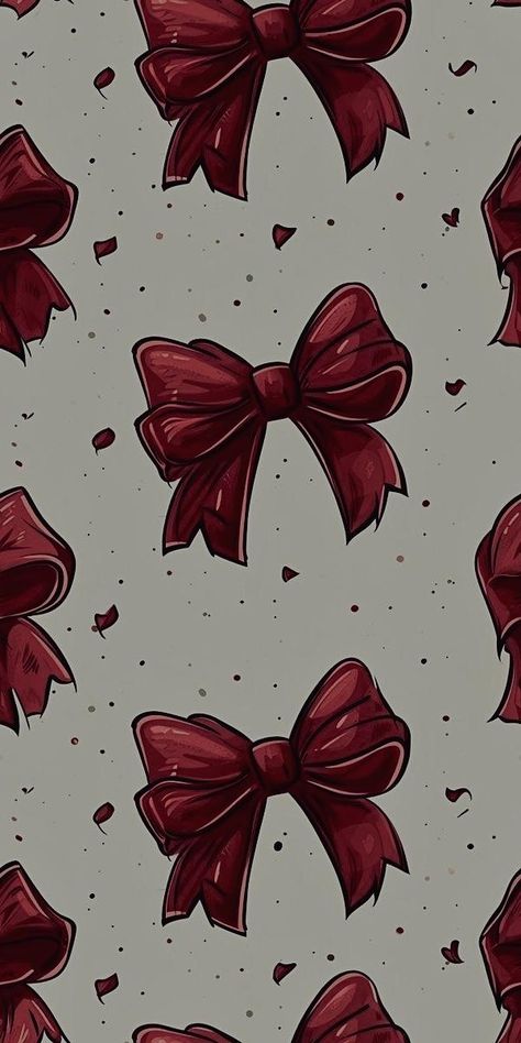 February Valentines Wallpaper, Cute Wallpapers Aesthetic Red Pastel, Bow Phone Background, Y2k Wallpaper Christmas, Red Atheistic Wallpaper, Red Bow Wallpaper Iphone, Wallpaper Iphone Burgundy, Red Butterflies Wallpaper, Tapeta Iphone Aesthetic