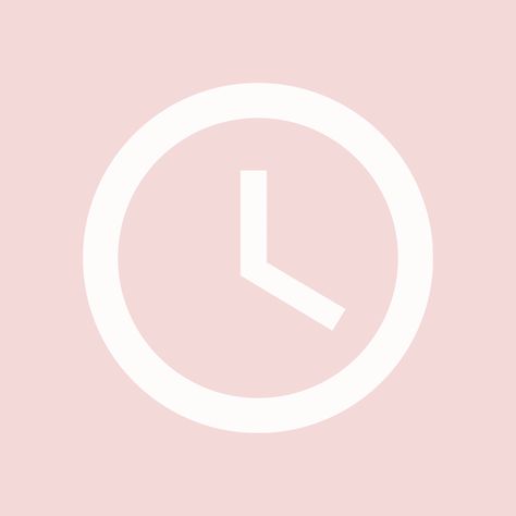 Ios Clock Icon, Clock Logo Aesthetic, Clock Widget Icon, Pink Clock Icon, Aesthetic Clock Icon, Pastel Pink App Icons, App Icon Pastel, App Icon Aesthetic Pink, Clock App Icon