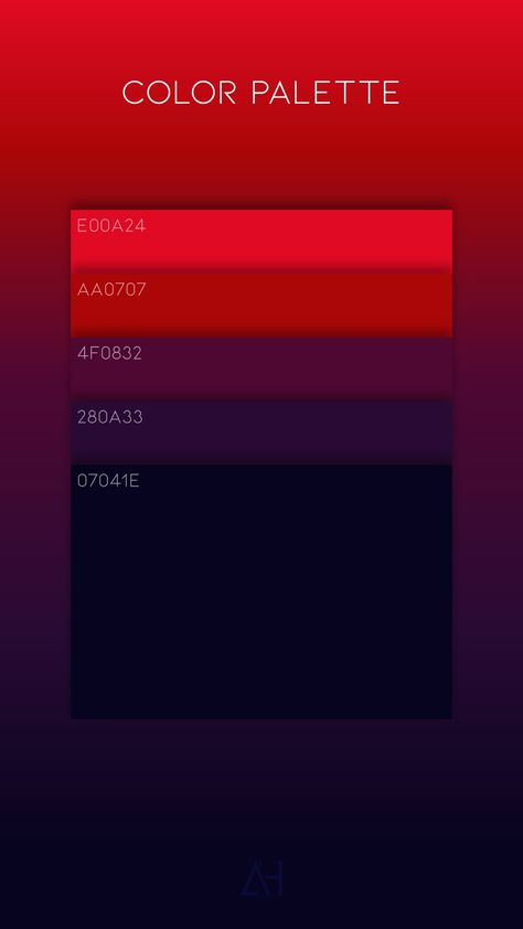 Dark Purple color palette by @azmihidayaat Dark Vibrant Color Palette, Dark Sunset Color Palette, Navy And Purple Color Palette, Dark Website Color Palette, Spotify Color Palette, Bright Purple Color Palette, Deep Purple Color Palette, Dark Color Palettes, Red Purple Color Palette