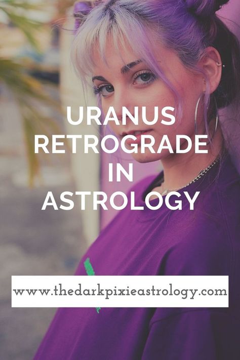 Uranus is the planet of change, but how does this change when it's retrograde, of appearig to move backward? Learn on The Dark Pixie Astrology: http://www.thedarkpixieastrology.com/blog/uranus-retrograde-in-astrology #astrology #uranus #uranusastrology #retrograde #retrogrdeastrology #uranusretrograde #thedarkpixieastrology Uranus Retrograde, Predictive Astrology, Neptune Retrograde, Full Moon Eclipse, Dark Pixie, Black Moon Lilith, Yearly Horoscope, Space Phone Wallpaper, Learn Astrology