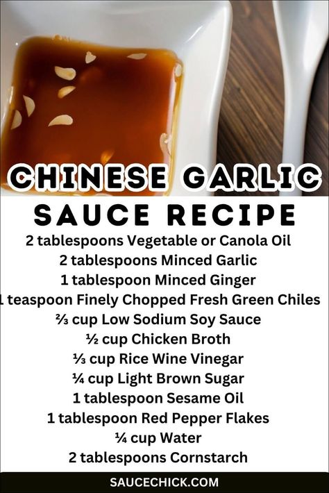 Chinese Garlic Sauce Recipe: Wok-Inspired Flavor Explosion Chinese Garlic Sauce Recipe, Chinese Sauces Recipes, Chinese Sauce Recipe, Chinese Garlic Sauce, Chinese Sauces, Stir Fry Sauce Easy, Stir Fry Sauce Recipe, Chinese Garlic, Asian Seasoning