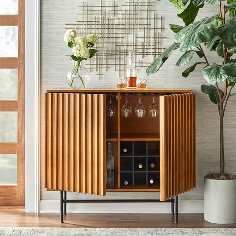 Lifestorey Luc Bar Cabinet - On Sale - Bed Bath & Beyond - 36070853 Modern Bar Cabinets For Home, Bar Cabinet Modern, Bar Cabinet Decor, Small Bar Cabinet, Mid Century Bar Cabinet, Modern Bar Cabinet, Wood Bar Cabinet, Mid Century Modern Bar, Home Bar Cabinet