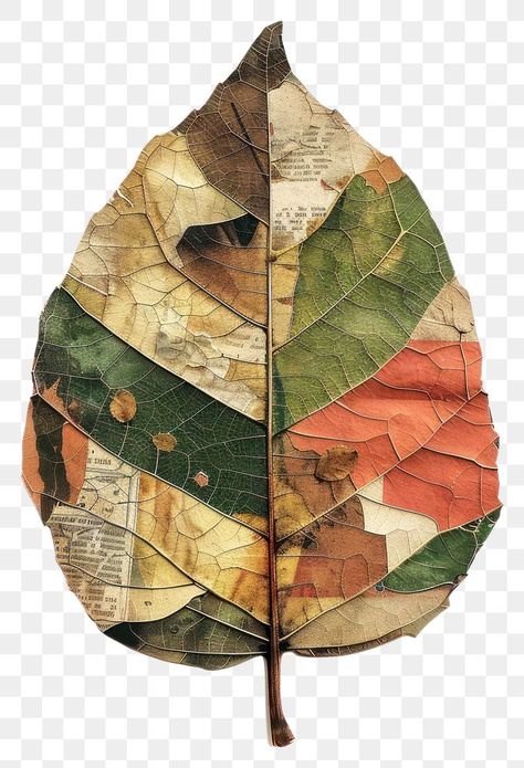 Corkboard Collage, Leaf Graphic Design, Plant Collage, Collage Cutouts, Aesthetic Pngs, Leaf Png, Leaf Collage, Collage Elements, Shape Collage