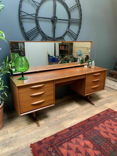 Mid Century Retro Teak Austinsuite Dressing Table, Sideboard Gplan Style | Vinterior 60s Dressing Table, Mid Century Dressing Table, Mahogany Dressing Table, 1950s Dressing Table, Art Nouveau Dressing Table, Dressing Tables, Industrial Furniture, Dressing Table, Antique Items