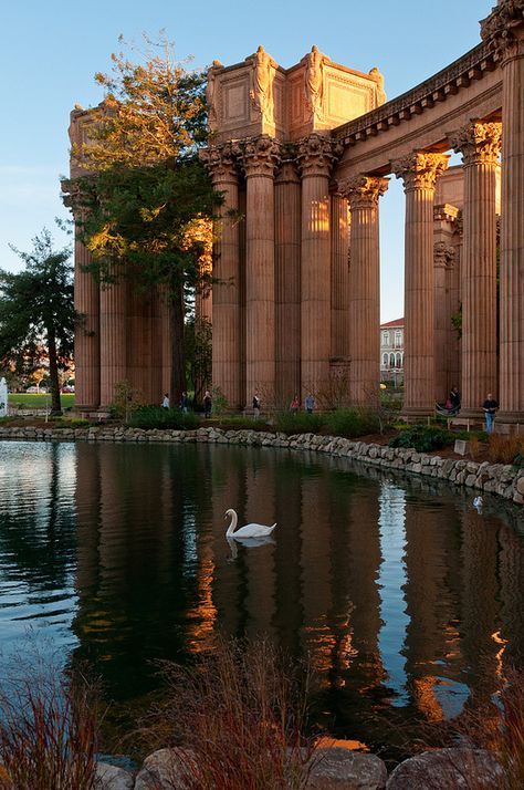 Museum of Fine Arts, San Francisco, California Palace Of Fine Arts San Francisco, Palace Of Fine Arts, Beautiful Places To Travel, Museum Of Fine Arts, Pretty Places, Fantasy Landscape, Travel Aesthetic, Art And Architecture, Fine Arts