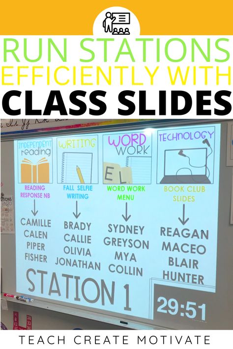 6th Grade Reading, Daily Classroom Slides, Student Turn In Station, Class Stations, Student Station, Station Teaching, Classroom Stations, Teaching 5th Grade, On Task