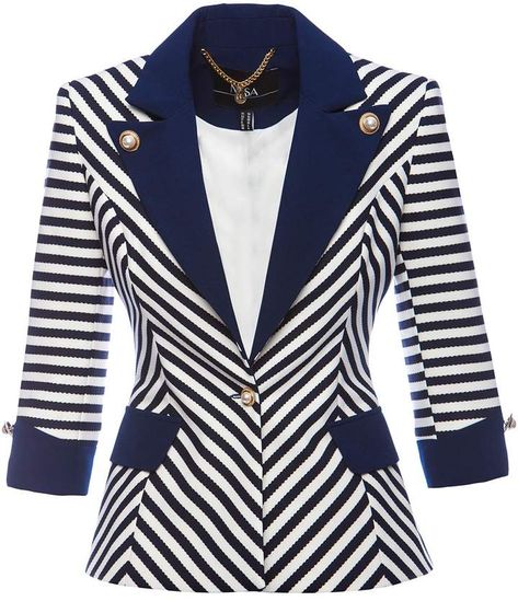 Ladies Blazers, Stripe Blazer, African Fashion Skirts, Women Blouses Fashion, Blazer Jackets For Women, Feminine Chic, Stil Elegant, Blazer Designs, African Clothing Styles