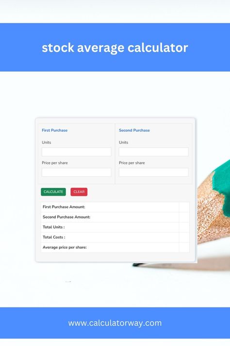 stock average #stock #stock average calculator #stockmarket #average #calculator Investment Strategy, Stock Market Investing, Stock Market, Calculator, Free Online, Investment, Portfolio, The Unit