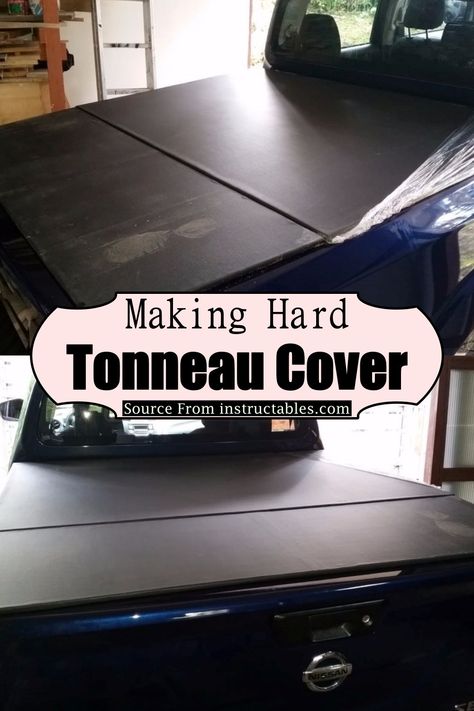 Diy Tonneau Cover, Diy Truck Bed Cover, Diy Truck Mods, Pickup Truck Bed Covers, Truck Accessories Diy, Truck Tonneau Covers, Chevy Trucks Accessories, Diy Truck Bedding, Truck Bed Rails