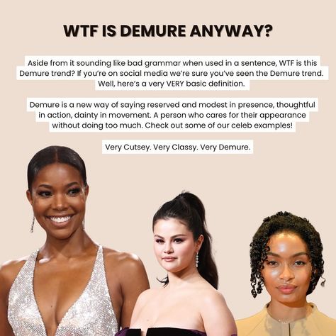 If you’re on social media we’re sure you’ve seen it! Aside from it sounding like bad grammar when used in a sentence, WTF is this Demure trend? Well, here’s a very basic definition ➡️ and some of our very cutesy, very classy #IGLNails styles. #pressonnails #demure #verycutesy Bad Grammar, A Sentence, Sounds Like, Grammar, See It, Press On Nails, Social Media, Media, Quick Saves