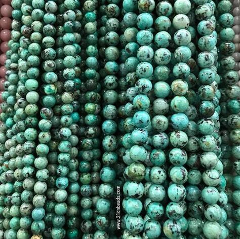 Natural African Turquoise Gemstone Beads. Worldwide Shipping. Blue Green Turquoise, Beads Mala, Ruby Beads, African Turquoise, Semi Precious Beads, Turquoise Howlite, Coral Beads, Handmade Beads, Shell Beads