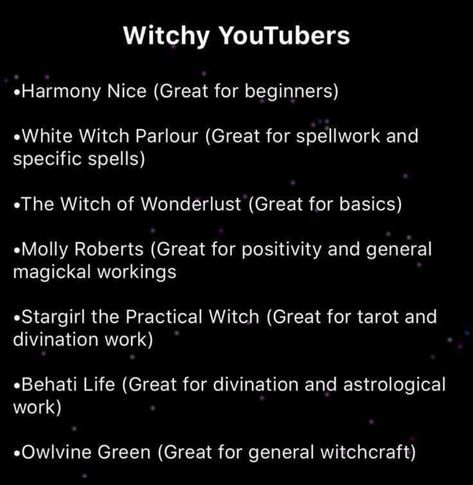 Witchy Youtube Channels, Witch Youtube Channels, Witchy Youtubers, Witchy Girl Aesthetic, Witchy Pfp, Modern Witch Aesthetic, Witchcraft Tips, Witch Things, Witchcraft Spells For Beginners