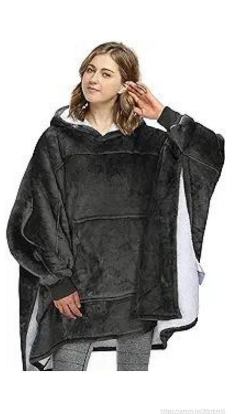 Oversized Hoodie Sweatshirt Poncho, Casual Hoodie Cape, Batwing Coat Pullover Blanket | Fluffy Sherpa, Comfortable, Roomy | for Adults Women Men. #poncho #winter #warm #fashion #pullover #coat #hoodie #sweatshirt #blanket #comfy #cozy Batwing Coat, Poncho Design, Sweatshirt Blanket, Oversized Blanket, Sherpa Hoodie, Hoodie Blanket, Wearable Blanket, Hooded Blanket, Oversized Hoodie