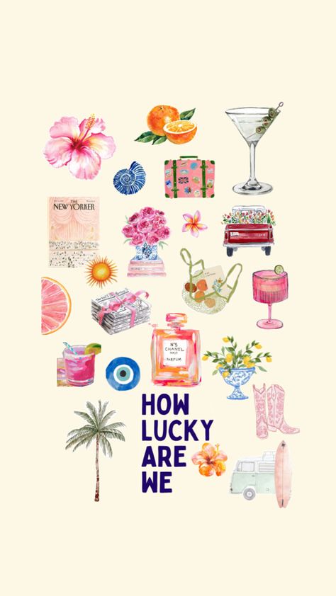 how lucky are we Lucky Charm Background, How Lucky Are We Wallpaper, How Lucky Are We, Lucky Aesthetic, Polymer Clay Magnet, Summer Wallpapers, Clay Magnets, Iphone Aesthetic, Summer Wallpaper