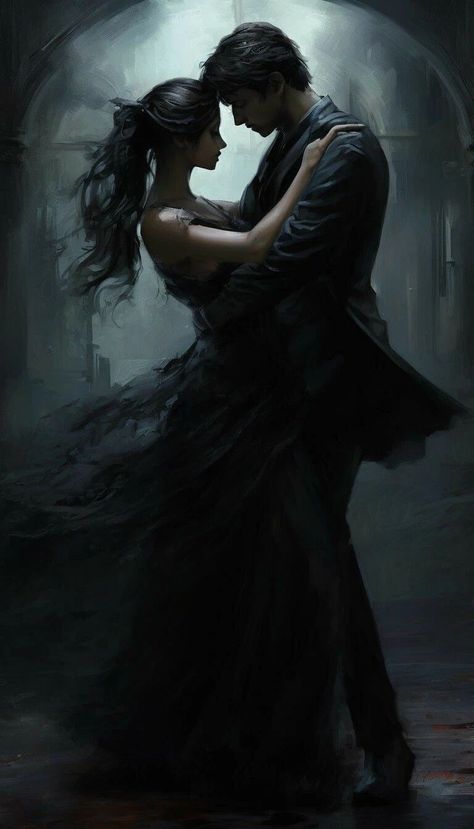 Hades And Persephone Painting, Romantasy Aesthetic Wallpaper, Dracula And His Wife, Hades Wife, Dark Lovers Aesthetic, Dark Werewolf, Fantasy Romance Art, No Escape, Wattpad Book Covers