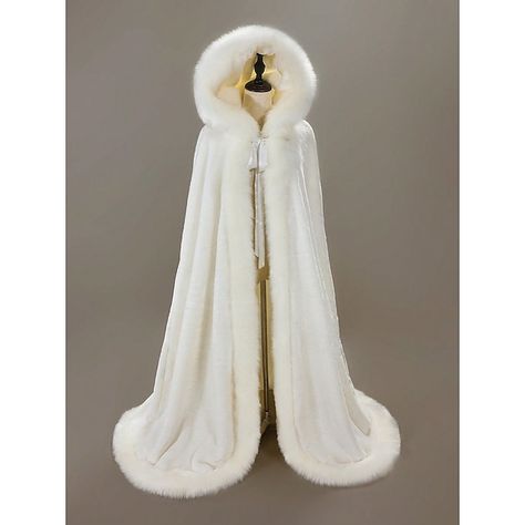 Faux Fur Wraps Shawls Women's Wrap Cape Elegant Keep Warm Sleeveless Terylene Wedding Wraps With Pure Color For Wedding Fall & Winter 2024 - $107.99 Wedding Fur Coat, Bridal Cape Winter, Winter Cloak, Fur Shawl Wedding, Cape For Women, Wedding Cloak, Wedding Fur, Faux Fur Wrap, Winter Wedding Colors