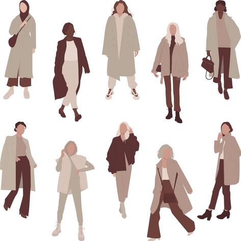 Flat Vector People Illustration Woman clipart 10 person | Etsy Flat People Illustration, Walking People Illustration, Different People Illustration, Person Architecture, Clip Art Drawings, Flat Vector People, People Architecture, Render People, Person Illustration