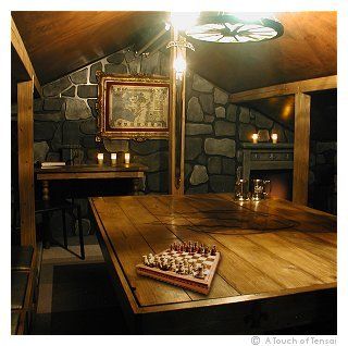 Medieval Games Room Loft Conversion. For inspiration. Wargaming Room, Dnd Room Ideas, Dungeons And Dragons Room, Taverna Medieval, Dnd Room, Window Lighting, Dungeon Room, Board Game Room, Medieval Games