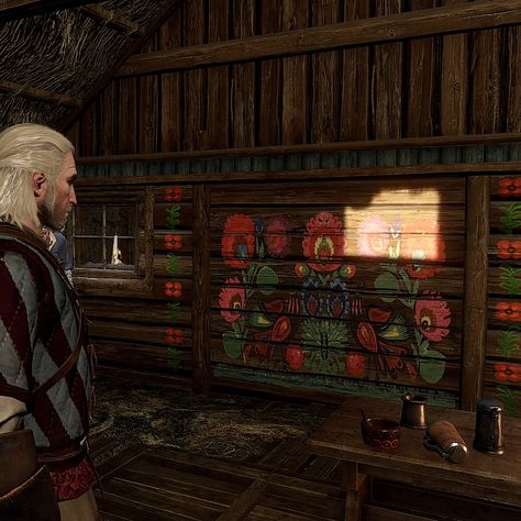 Slavic House Aesthetic, The Witcher Embroidery, Slavic Flowers, Slavic House, Witcher Aesthetic, Potion Shop, Slavic Culture, Indoor Ideas, Indoor Design