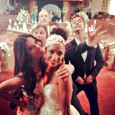 THE WEDDINGG Wwe Naomi, Drew Van Acker, Van Acker, Devious Maids, Sophia Loren, Pretty Little Liars, Wwe, Tv Series, Behind The Scenes