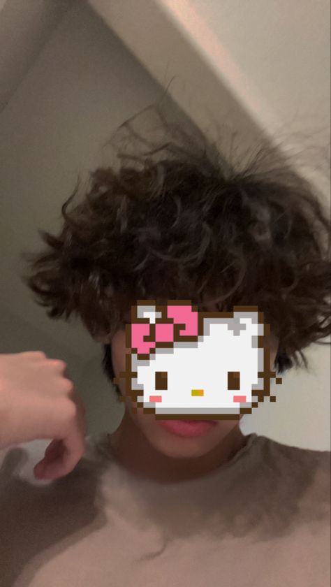 Hello Kitty Boy, Asian Boy Haircuts, Fluffy Curly Hair, Brown Hair Boy, Poofy Hair, Edgars Haircut, Puffy Hair, Swag Pics