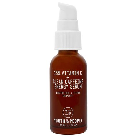 This Caffeine-Packed Vitamin C Serum Wakes Me Up More Than My Morning Cup of Coffee Youth To The People, Best Vitamin C Serum, Best Vitamin C, Reduce Hyperpigmentation, Best Serum, Oily Skin Care, Vitamin C Serum, Brightening Serum, Ascorbic Acid