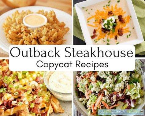 We are huge fans of Outback recipes. After all, what's there not to like? Outback copycat recipes offer heaping helpings of the best stuff out there! Steak Dip, Country Meals, Outback Steakhouse Recipes, Outback Recipes, Copycat Outback, Steakhouse Recipes, Potato Soup Easy, Outback Steakhouse, Copykat Recipes