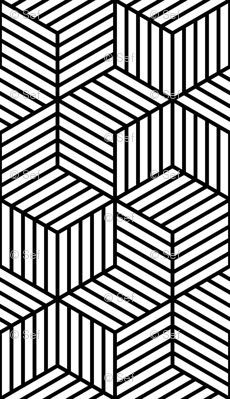 Cubes Wallpaper, Quilt Modernen, Design Geometric, Pattern Play, Handmade Tiles, Elements Of Art, Angkor, Op Art, Graphic Patterns