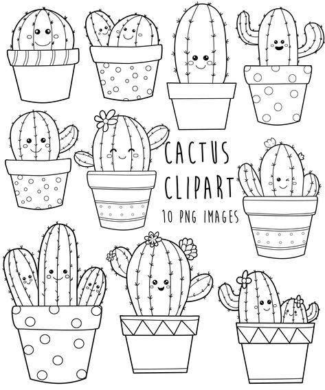 Cactus Stamp, Cactus Doodle, Cactus Craft, Cactus Clipart, Cactus Drawing, Handpoke Tattoo, Projets Cricut, Themed Classroom, Cactus Art