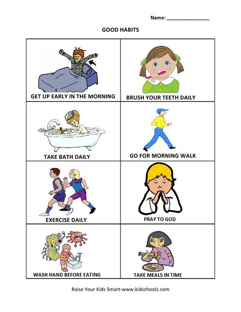 Grade 1 - Good Habits Worksheet Good Habits Chart, Good Habits Worksheet, Good Habits Chart For Kids Worksheet, Healthy Habits Worksheet For Preschool, Good Habits Worksheet For Kindergarten, Good Habits Worksheets For Kids, Healthy Habits For Kindergarten, Good Habits Chart For Kids, Healthy Habits Kindergarten Worksheets