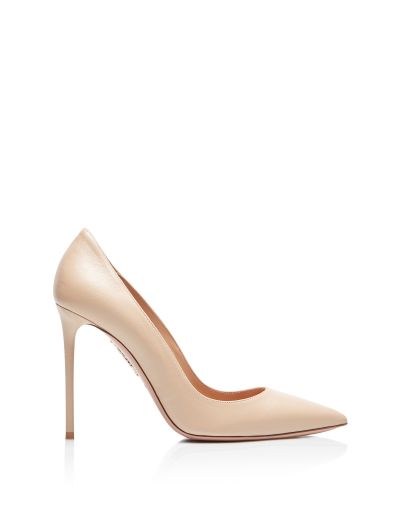 Beige Pumps, Aquazzura Shoes, Shoes Heels Classy, Essential Wardrobe, Beige Heels, Nude Pumps, Elegant Shoes, Footwear Design Women, High Heel Pumps