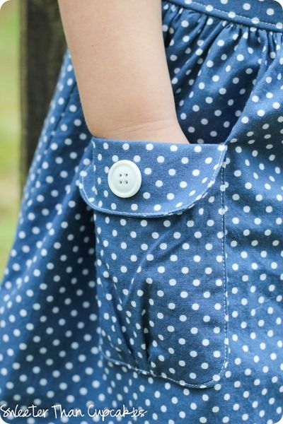 Pockets Sewing Ideas, Creative Pockets, Interesting Pockets, Pocket Ideas, Pocket Tutorial, Sewing Pockets, Chambray Skirt, Start Sewing, Girls Attire