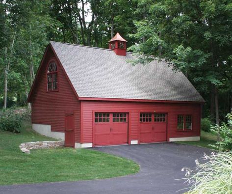 Browse online, then visit us in Ellington, Connecticut or order through our website. High quality indoor and outdoor furniture and decor. Country Garage, Garage Additions, Red Garage, Prefab Garages, Farm Bedroom, Pole Barn Garage, Farm Shed, Converted Garage, Garage Addition