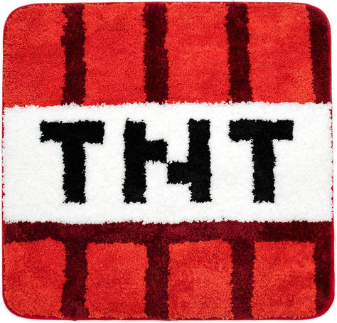 #minecraft #toys *anything purchased from this link earns small commission* Minecraft Decor, Minecraft Bee, Minecraft Theme, Product Home, Minecraft Toys, Bathroom Rugs Bath Mats, Cotton Bath Rug, Dorm Essentials, Kids Bath