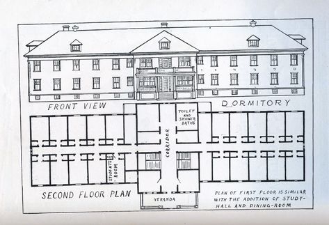 Old Dorm Plan 1917 | Plan for the dormitory building designe… | Flickr Dormitory Building Design, College Dorm Building Exterior, Dorm Building Floor Plan, Dorm House Floor Plan, Boarding School Dorm Floor Plan, School Dorm Building, Student Dormitory Floor Plan, Boarding School Floor Plan, Dorm Building Exterior