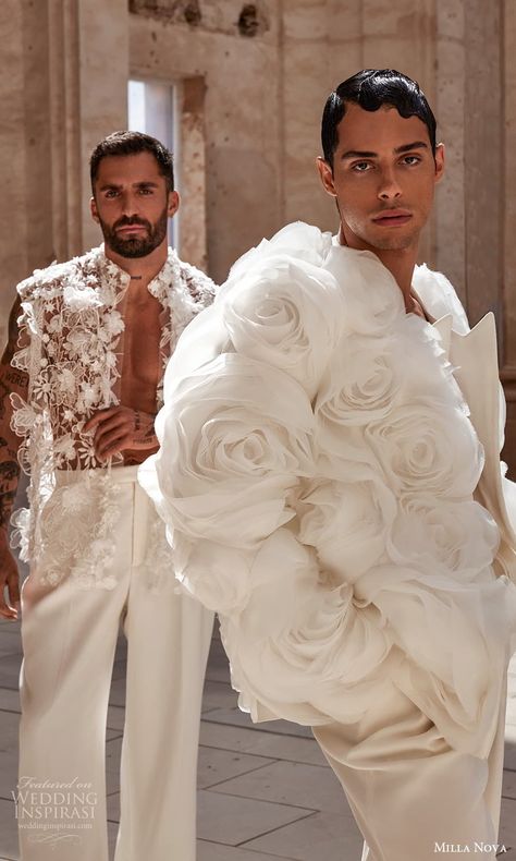 Haute Couture, Jacket Wedding Dress, New Zealand Wedding, Milla Nova, High Fashion Men, Couture Wedding Dresses, Genderless Fashion, Queenstown New Zealand, Couture Bridal