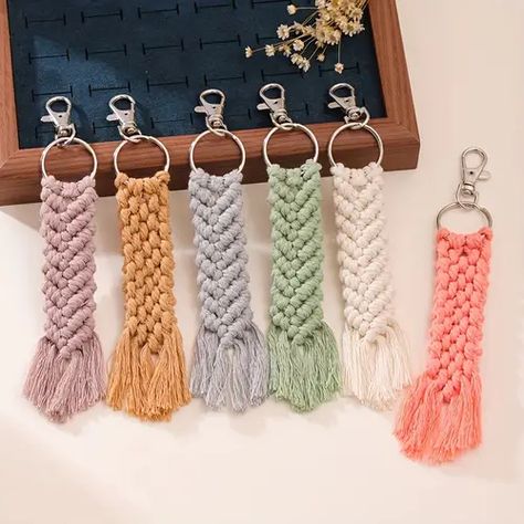 Temu | Explore the Latest Clothing, Beauty, Home, Jewelry & More Hair Accessories Boho, Keychain Accessories, Micro Macrame, Turndown Collar, Macrame Patterns, Kids Jewelry, Key Chains, Polymer Clay Jewelry, Hair Accessories For Women