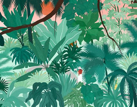 Rainforest Scene Composition, Homemade Body Care, Emerald Lake, Disney Concept Art, Moon Light, Forest Art, Painting Digital, Illustration Painting, Pixar