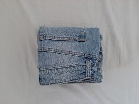 Folding Jean Shorts To Save Space, Folding Jean Shorts, How To Fold Denim Shorts, How To Fold Jean Shorts To Save Space, How To Fold Bottom Of Jeans, Best Way To Fold Shorts, How To Fold Jean Shorts, How To Fold Shorts For Travel, Folding Shorts In Drawers