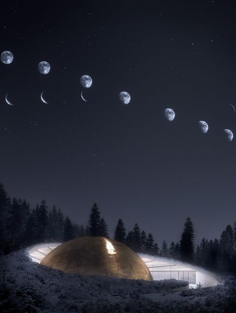 Snøhetta to design Norwegian planetarium surrounded by a constellation of cabins Snohetta Architecture, Planetarium Architecture, Living Roofs, Norwegian Forest, Museum Architecture, Visitor Center, Interstellar, Architecture Project, Out Of This World