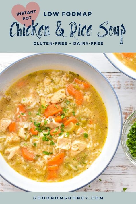 Fodmap Soup, Fodmap Chicken Recipes, Instant Pot Chicken And Rice, Easy Low Fodmap, Fodmap Chicken, Fodmap Lunch, Fodmap Recipes Dinner, Low Fodmap Recipes Dinner, Low Fodmap Chicken