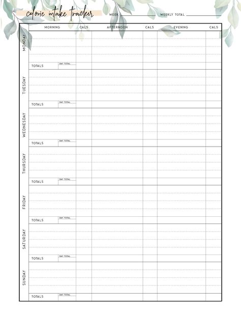 Organisation, Calorie Counting Chart, World Of Printables, Calorie Chart, Nutrition Tracker, Diet Tracker, Calorie Tracker, Tracker Free, Fitness Planner Printable