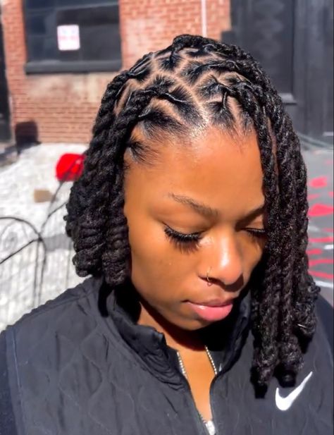 Locs Hairstyles For Women Two Strand, Locs Halo Styles, Locs French Braid, Loc Styles For Swimming, Rope Loc Styles, Basic Loc Styles For Women, Loc Two Strand Twist Styles, Two Strand Loc Styles For Women, Rope Twist Locs Styles