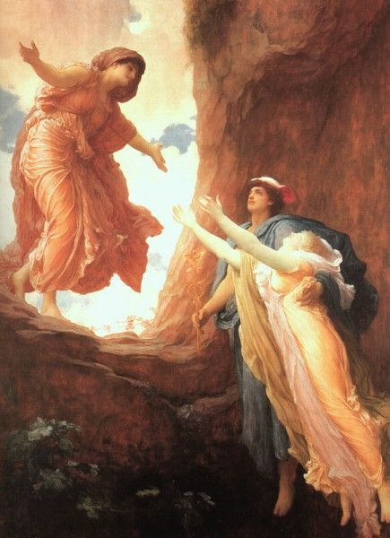 Demeter and Persephone Harvest Goddess, Frederick Leighton, Persephone Art, Frederic Leighton, Leeds Art Gallery, Lawrence Alma Tadema, Greek Paintings, John William Waterhouse, Hades And Persephone