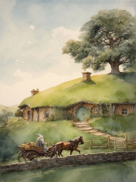 Feanor (@nimgaladh) on X The Shire Painting, Hobbit Artwork, Children's Book Characters, The Shire, Jrr Tolkien, Painting Class, Magical Creatures, Animals Images, Narnia